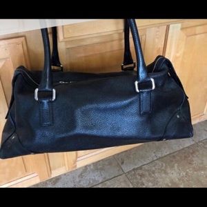 - Burberry Black Leather Satchel